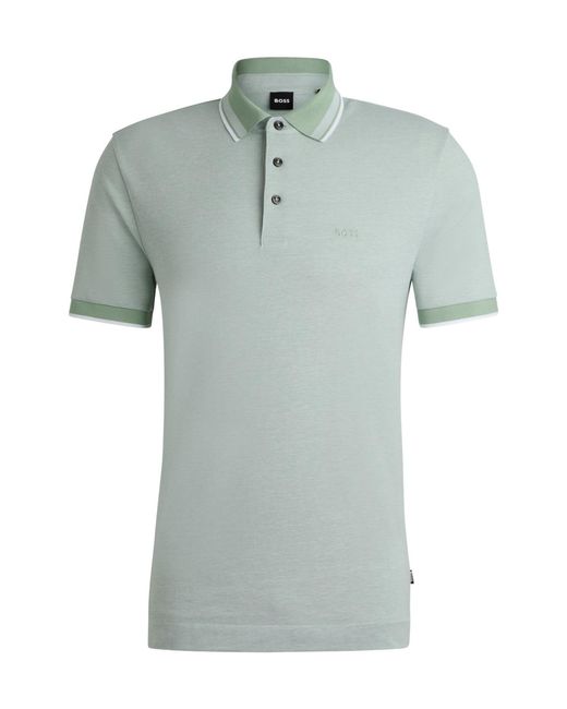 Boss Green Boss Logo Embroidered Short-Sleeved Polo Shirt for men