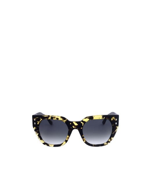 Isabel Marant Blue Geometric Frame Sunglasses