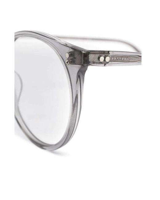 Oliver Peoples White O'Malley Oval Frame Glasses for men