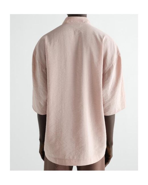Lemaire Pink Soft Collar Top