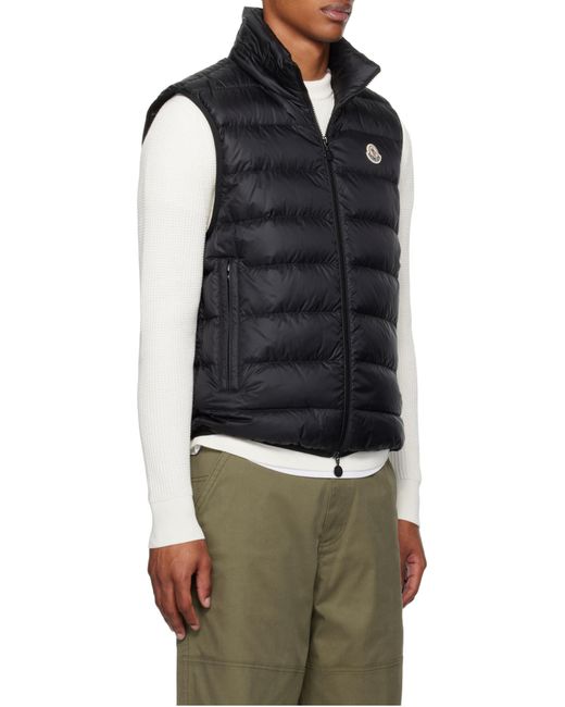 Moncler Black Rocoque Down Vest for men