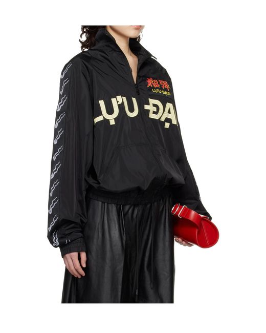 Lu'u Dan Black Windproof Long-Sleeved Ld Casual Jacket for men