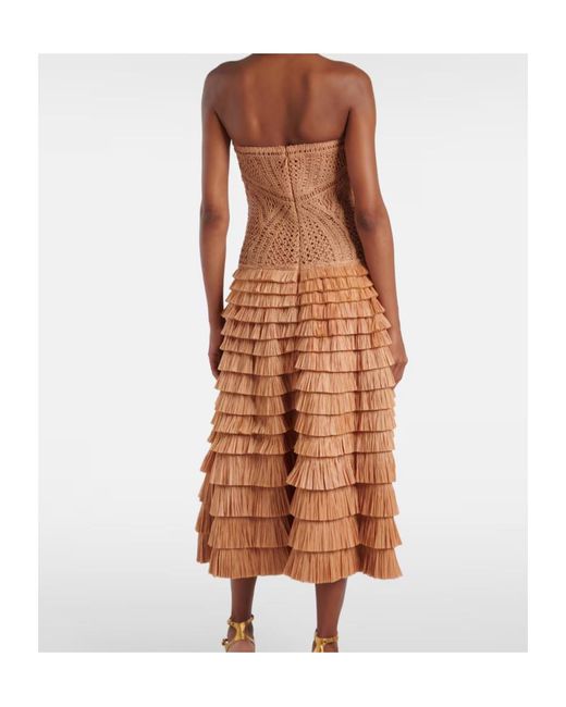 Jonathan Simkhai Natural Off Shoulder Dress