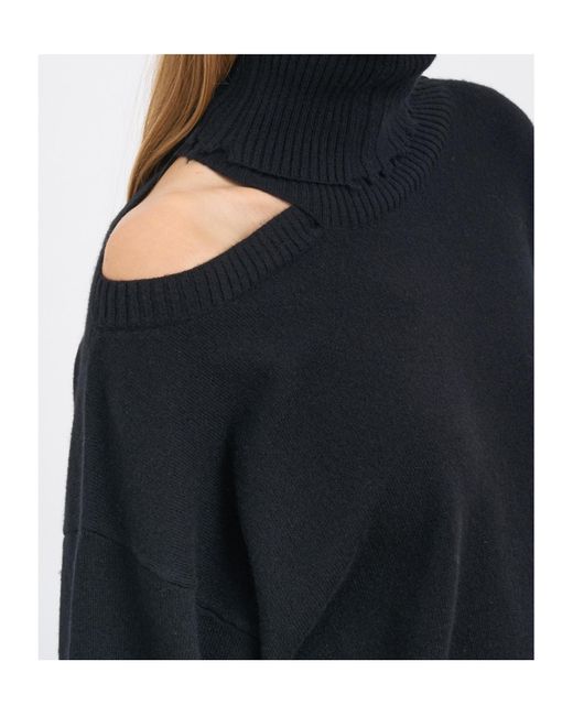 Uma Wang Blue Turtleneck Sweater