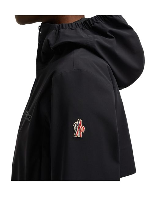 Moncler Black Grenoble Valles Belted Hooded Jacket