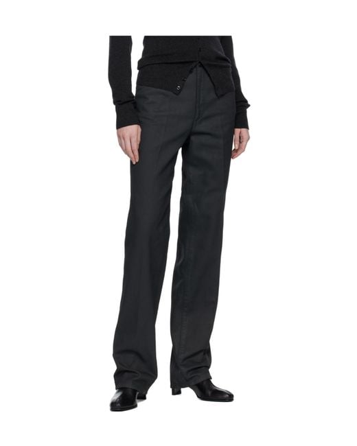 Lemaire Black Pleated Trousers