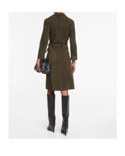 Stouls Green Ross Suede Minidress