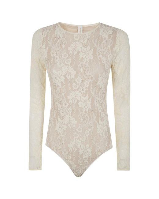 Zimmermann White Lace Bodysuit