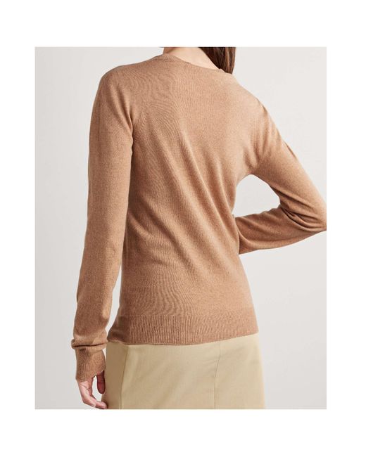 Marni Brown Embroidery Blended Sweater