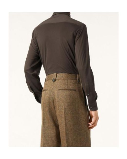 Loro Piana Brown Andrew Shirt for men