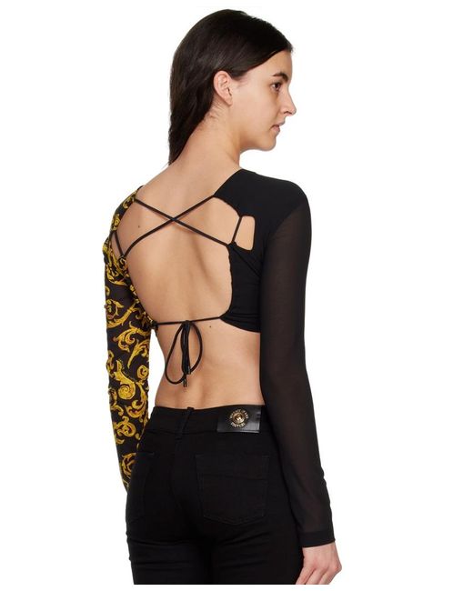 Versace Jeans Black Spliced T-Shirt