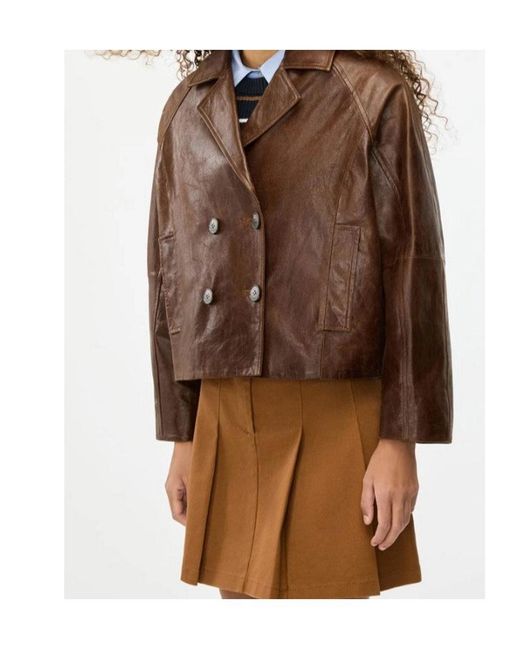 iBlues Brown Leather Jacket