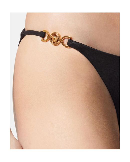 Versace Black Medusa Detailed Bikini Briefs