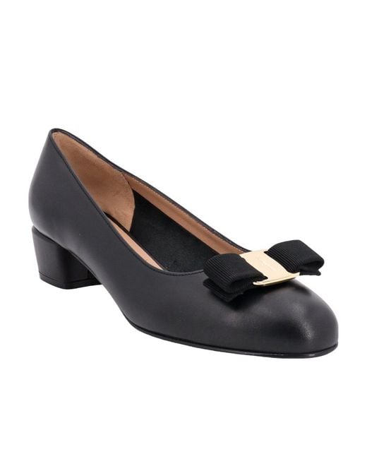 Ferragamo Black With Heel