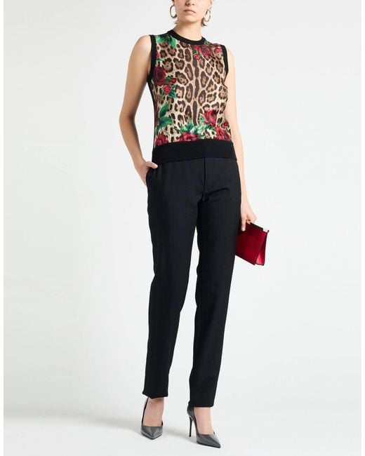Saint Laurent Black Wool Slim-Fit Trousers