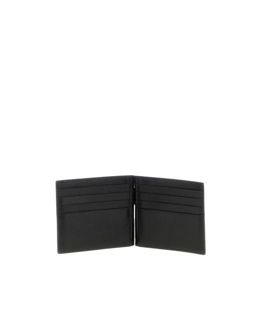 Tom Ford Black T-Line Logo Printed Bi-Fold Wallet for men
