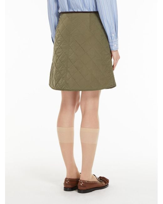 Weekend by Maxmara Green Max Mara Weekend Erba Quilted Mini Skirt