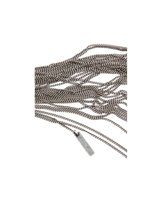 Ann Demeulemeester White Ieta Multi-Chain Necklace