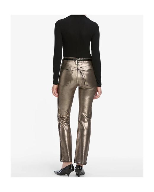 FRAME Gray Belt-Loop Trousers