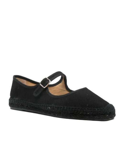 Castaner Black Castañer Padua Square Toe Espadrilles