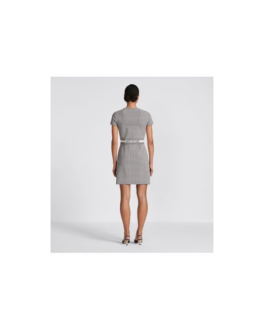Dior Gray Short Flared Dress