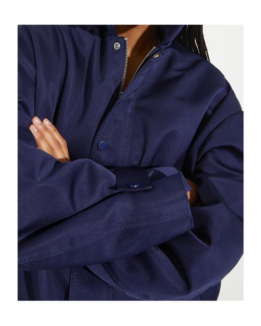 MAX&Co. Blue Duchesse Satin Bomber Jacket