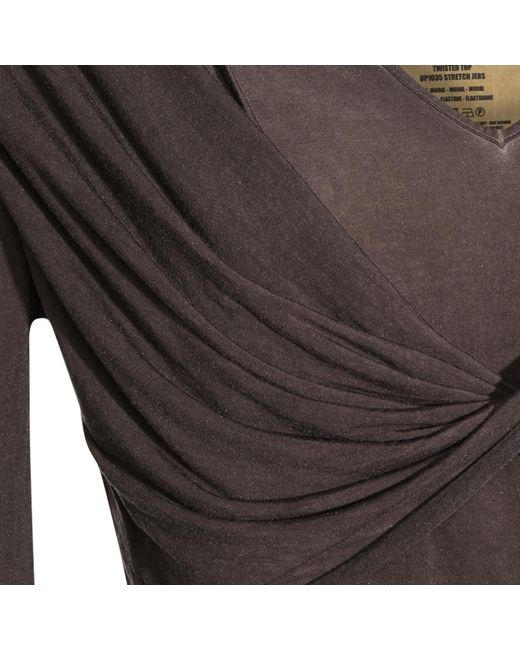 Uma Wang Black Long-Sleeve Knit Top