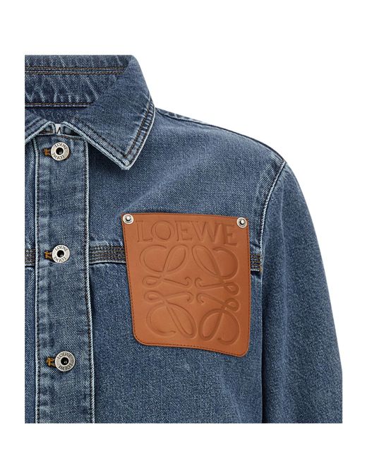Loewe Blue Workwear Jacket