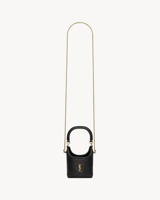 Saint Laurent Black Gaby Mini Bucket