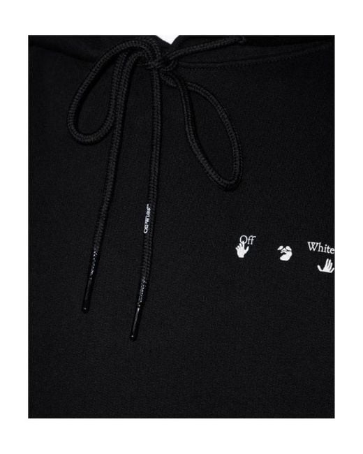 Off-White c/o Virgil Abloh Black Caravaggio Paint Over Hoodie for men