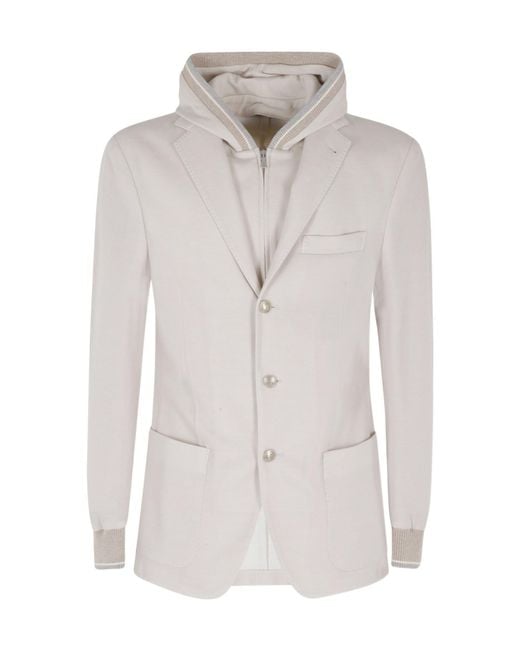 Eleventy Gray Long-Sleeved Jacket for men