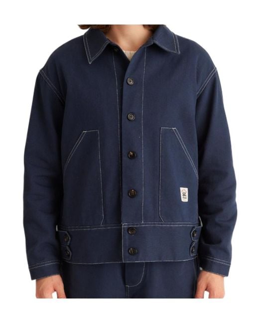 Bode Blue Long Sleeve Denim Jacket for men
