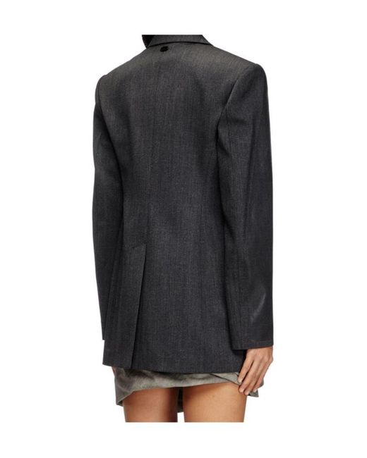 DIESEL Black G-Allant Double-Breasted Blazer