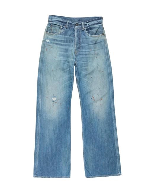 Acne Blue Regular Fit Jeans for men
