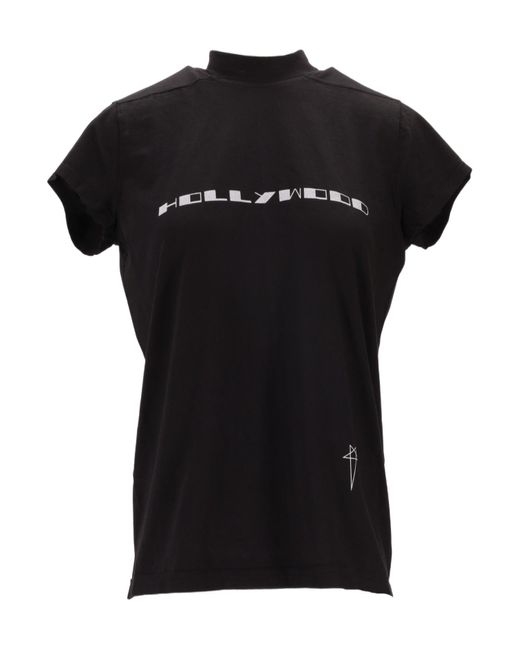 Rick Owens Black Short Sleeve T-Shirt