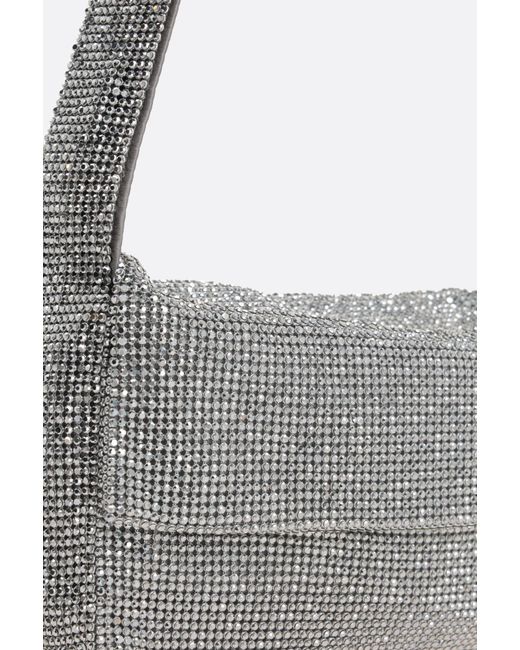Benedetta Bruzziches Gray Vitty La Mignon Embellished Shoulder Bag