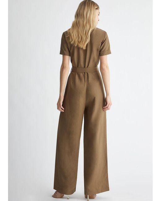 Liu Jo Natural Wide-Leg Jumpsuit