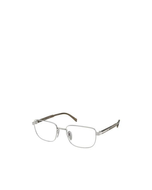 Prada Natural Eyewear Rectangular Frame Glasses for men