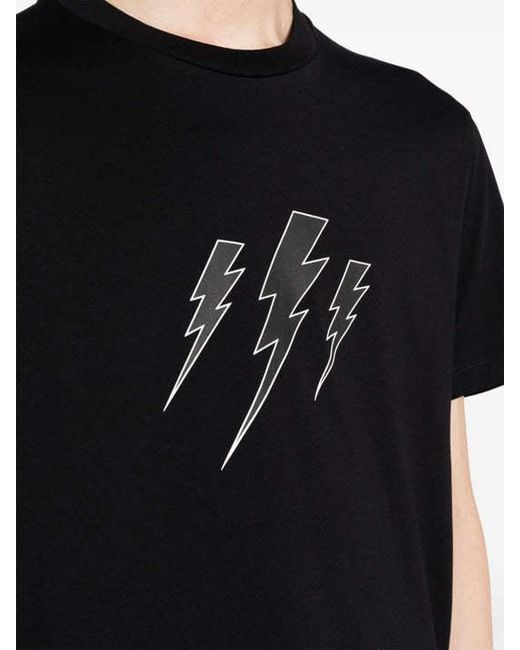Neil Barrett Black Short-Sleeved T-Shirt for men