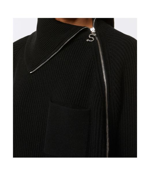 Sportmax Black Salpa Loose Fit Knitted Jumper