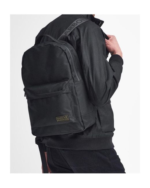 Barbour Black Knockhill Essential Backpack for men