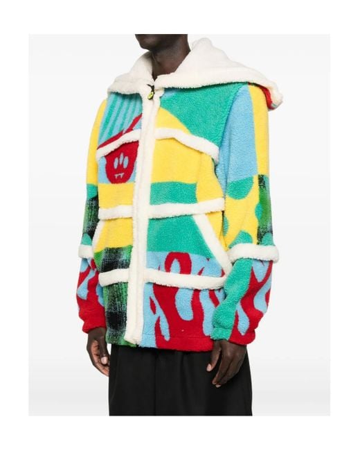 Barrow Green Colorful Fleece Casual Jacket for men