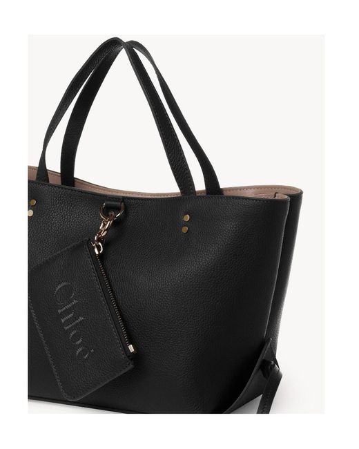 Chloé Black Small Sense Tote Bag