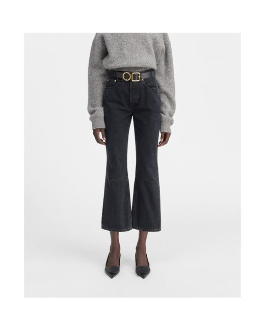 Jacquemus Black Le De-Nîmes High-Waisted Flared Jeans