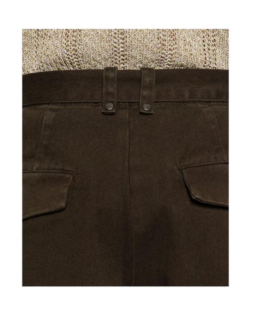 Entire studios Brown Gully Belted Wide-Leg Pants for men