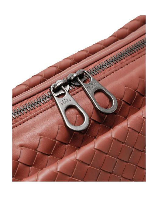 Bottega Veneta Red Weaving Briefcase for men