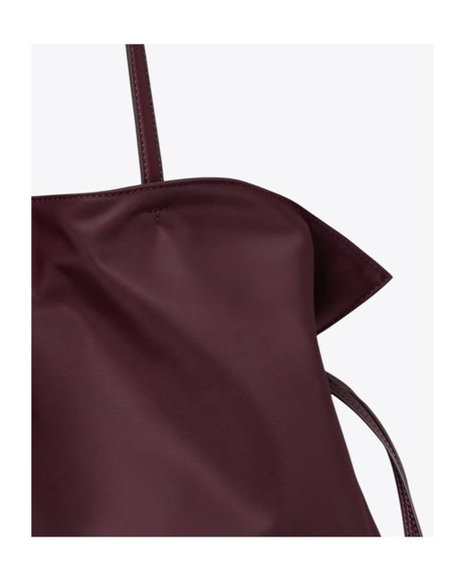 Tory Burch Purple Ella Nylon Drawstring Tote