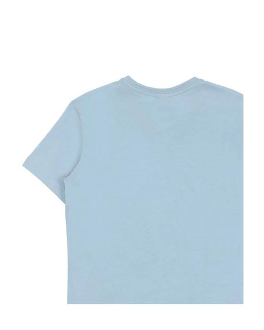Armani Collezioni Blue V-Neck Short-Sleeved T-Shirt for men