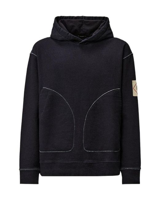 C P Company Black Hooded Sweatshirt for men