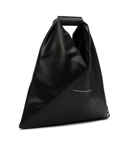 MM6 by Maison Margiela Black Japanese Mini Top Handle Bag